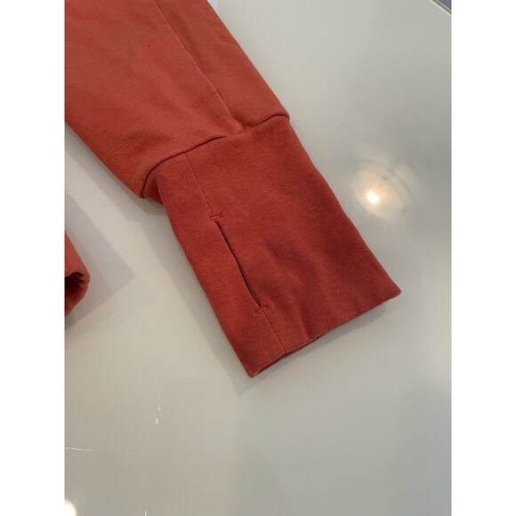 Joy Lab Women’s Cropped Tie Dye Sweatshirt Orange/Cream Cotton Blend Size S - Picture 7 of 7